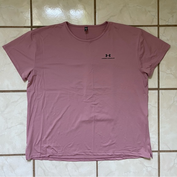 Under Armour Women's Rush Energy T-Shirt in Mauve Pink - Picture 1 of 5